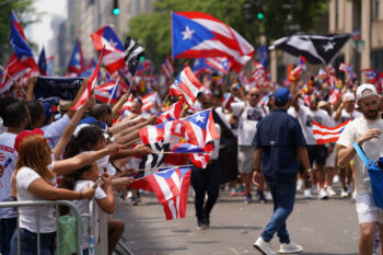 (NEW) 2023 National Puerto Rican Day Parade. June 11, 2023, New York, USA: The National Puerto Rican Day Parade is one of the largest celebrations of Puerto Rican culture in the United States and takes place annually in New York City. The parade typically features colorful floats, vibrant costumes, and lively music and dancing to showcase the rich heritage of Puerto Rico and its people. 
Credit: Jorge Estrellado/Thenews2 (Foto: Jorge Estrellado/Thenews2/Deposit Photos)